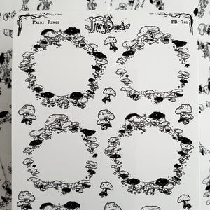 Fairy Ring Planner Boxes Sticker Sheet