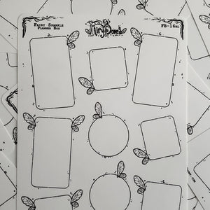 Sparkle Fairy Planner Boxes Sticker Sheet