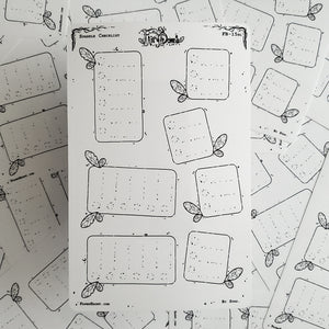 Sparkle Fairy Checkbox Planner Boxes Sticker Sheet