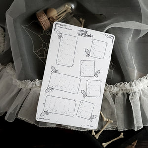 Sparkle Fairy Checkbox Planner Boxes Sticker Sheet
