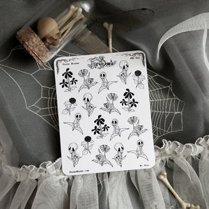 Gloom Bloom Spooky Plants Planner STICKER Sheet