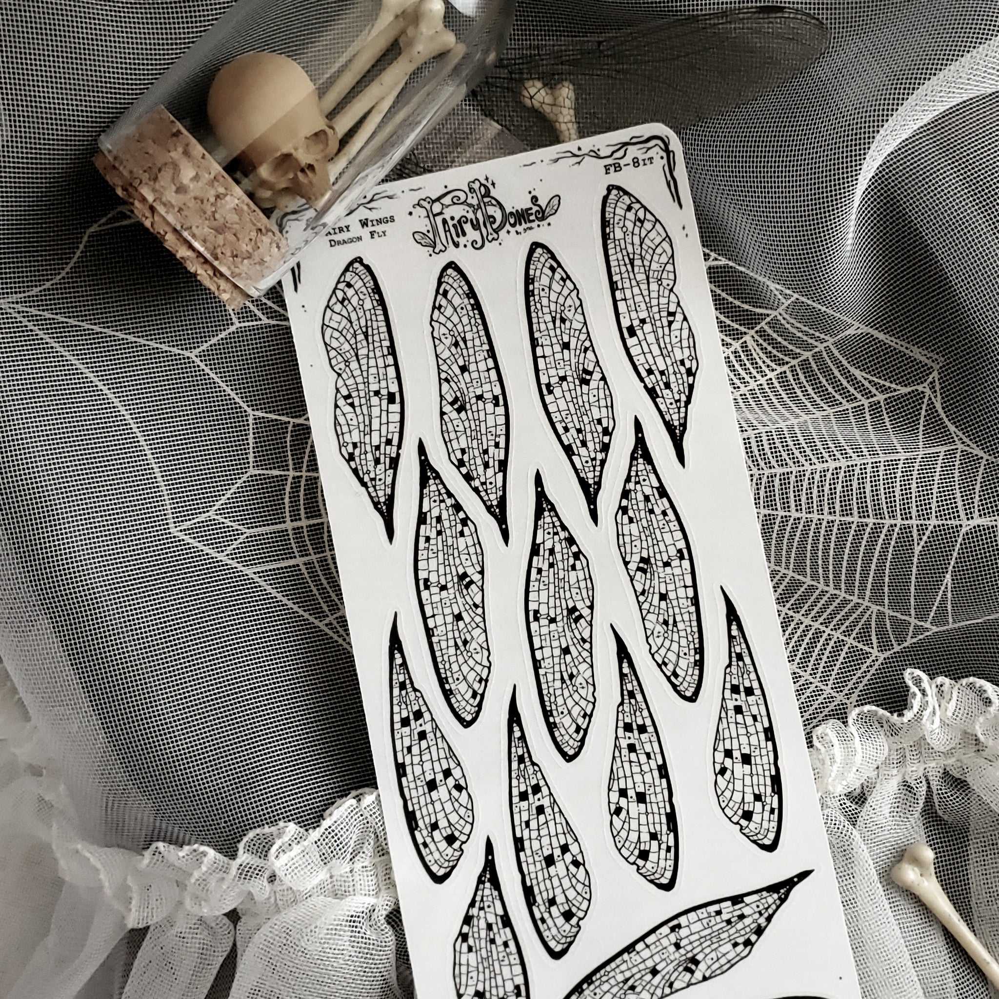 Dragonfly Fairy Wing STICKER Sheet