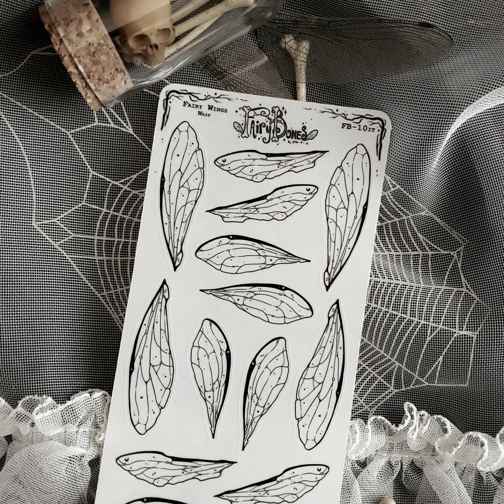 Wasp Fairy Wing STICKER Sheet