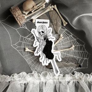 Sparkle Bones Fairy Skeleton Sticker