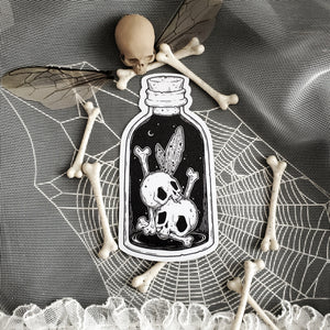 Bottled Fairy Skeleton Magnet