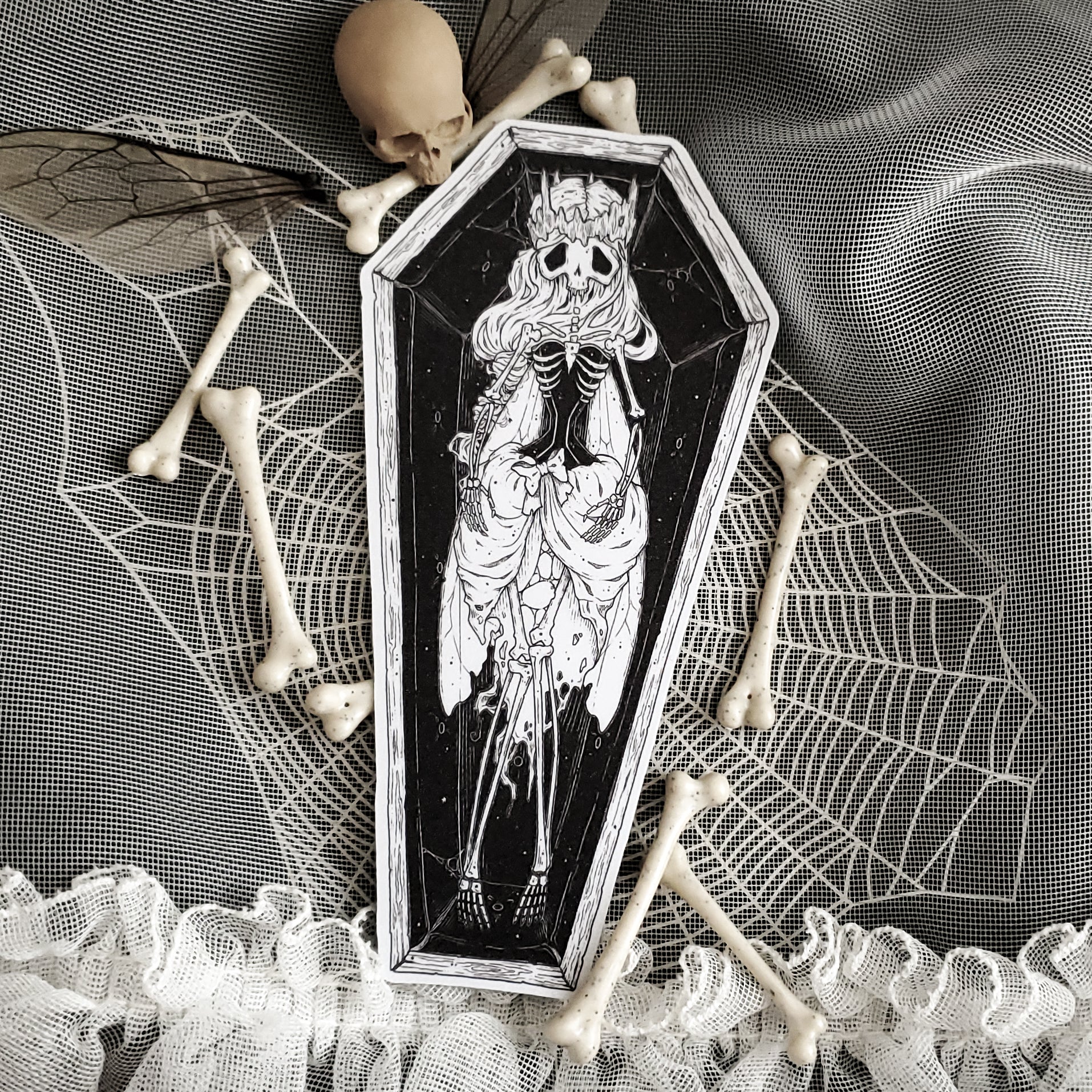 Coffin Skeleton Fairy Magnet