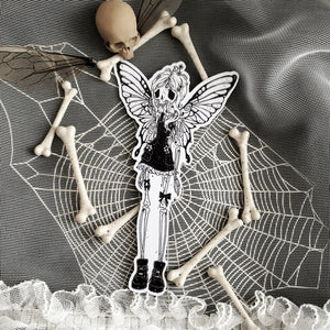 Flutter Bones Fairy Skeleton Magnet