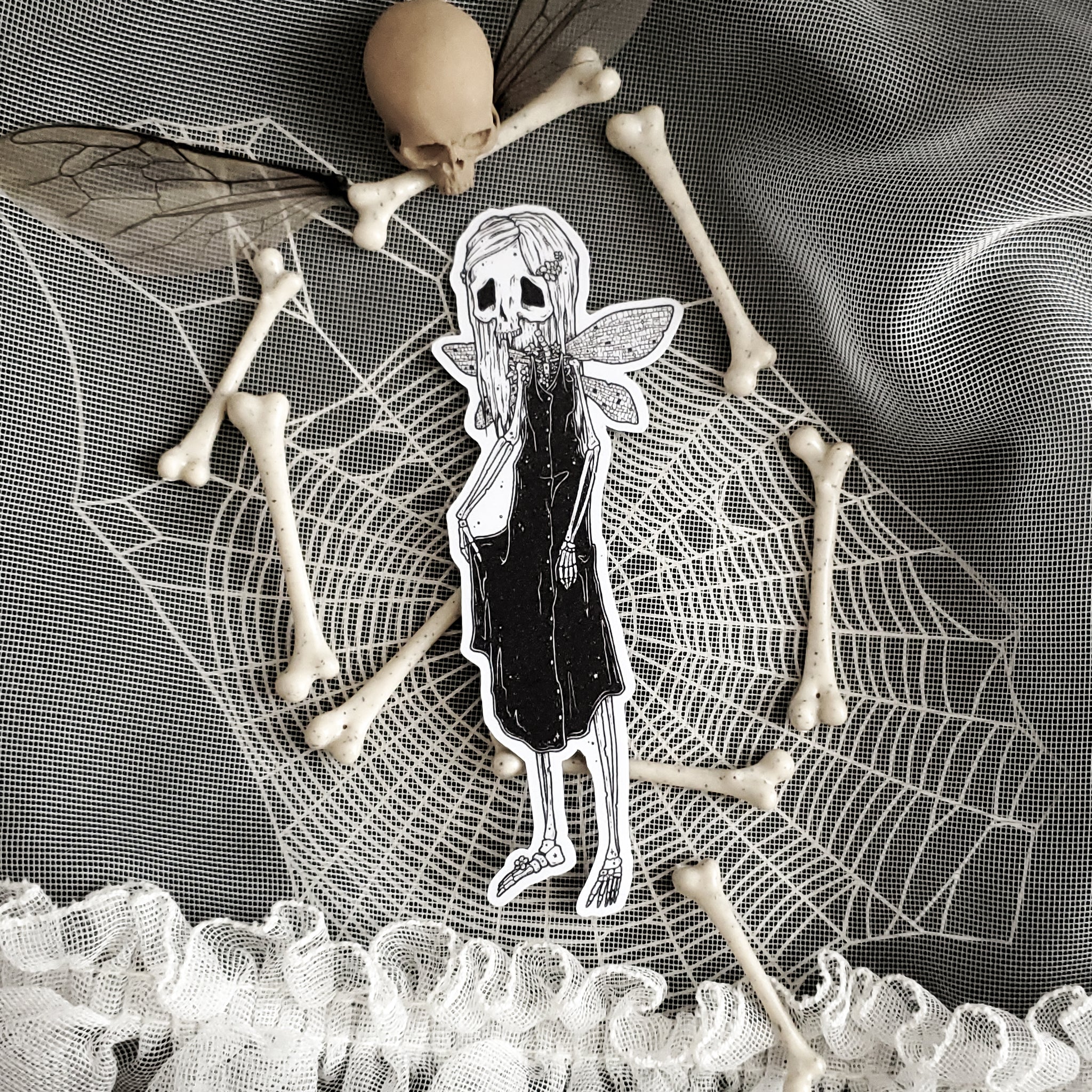Daisy Bones Skeleton Fairy Magnet