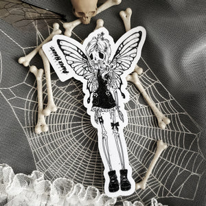 Flutter Bones Fairy Skeleton Sticker