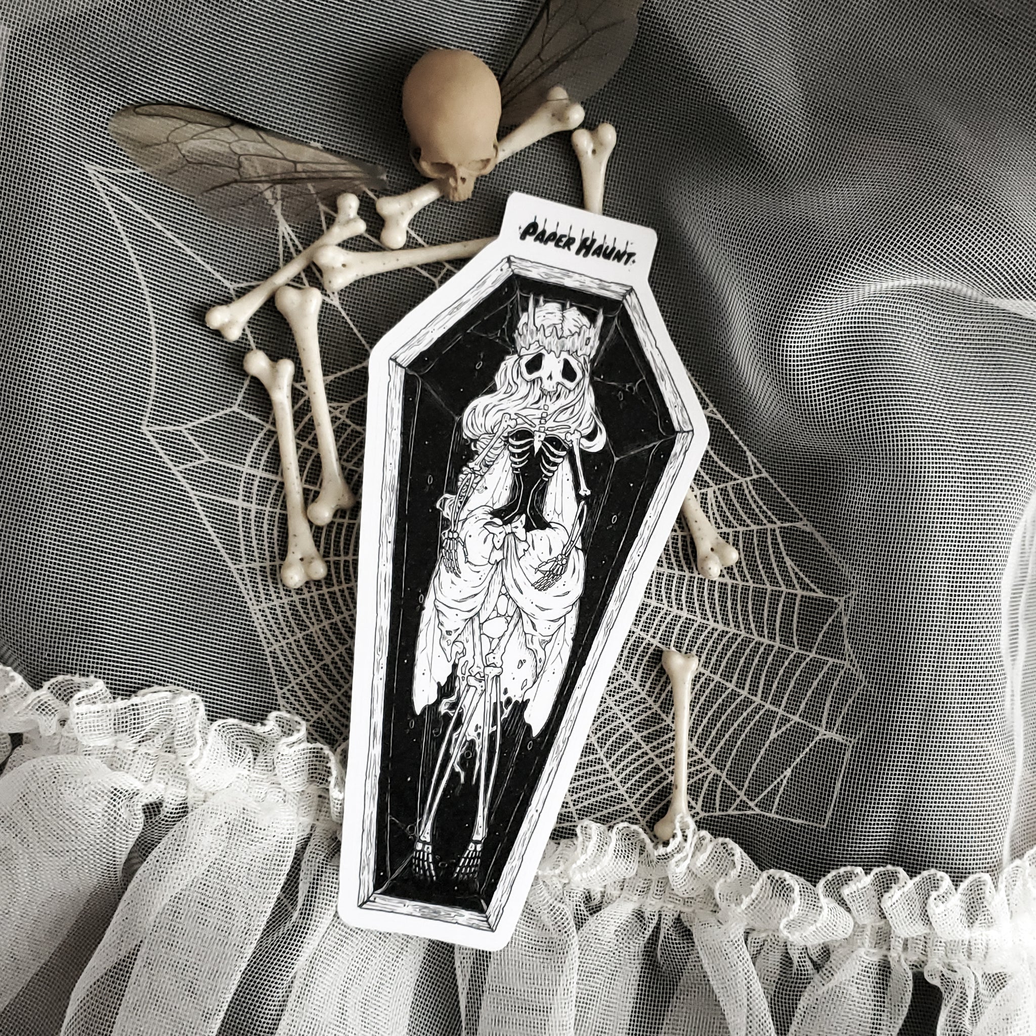 Coffin Fairy Skeleton Sticker