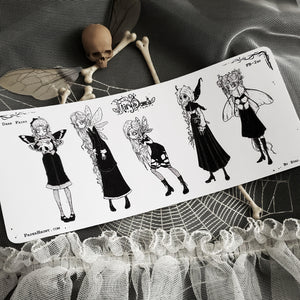 Dark Fairy STICKER Sheet