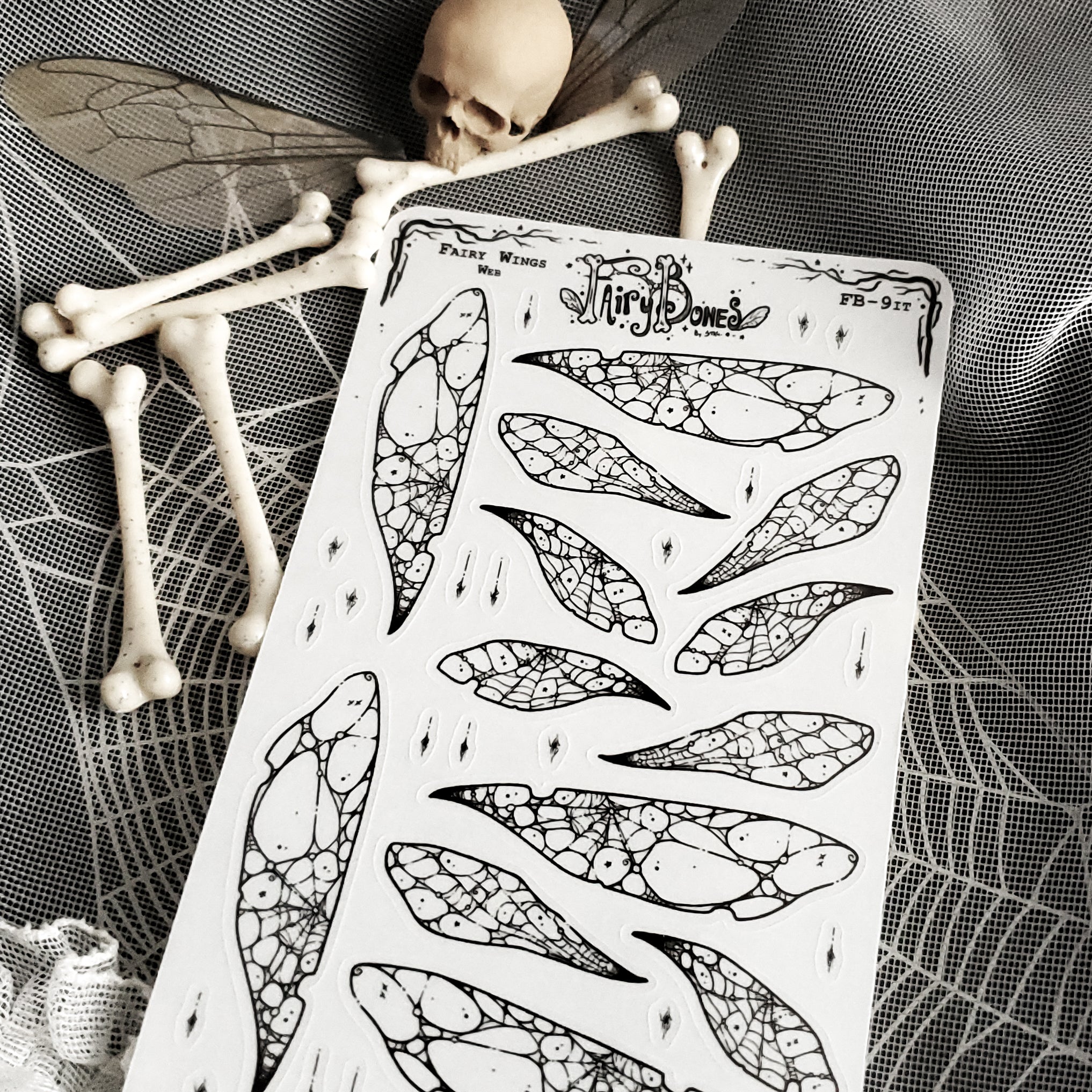 Web Fairy Wing STICKER Sheet