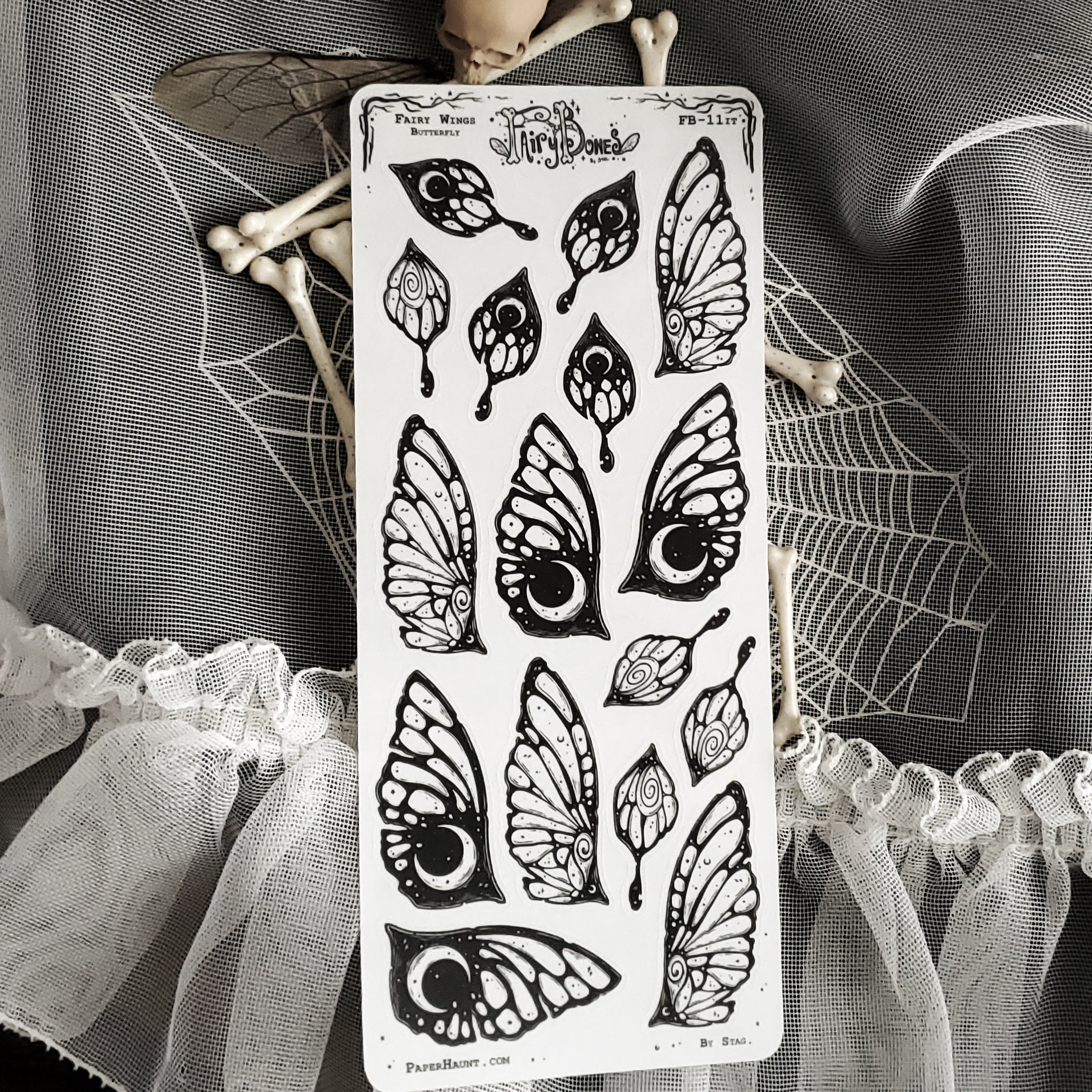 Butterfly Fairy Wing STICKER Sheet