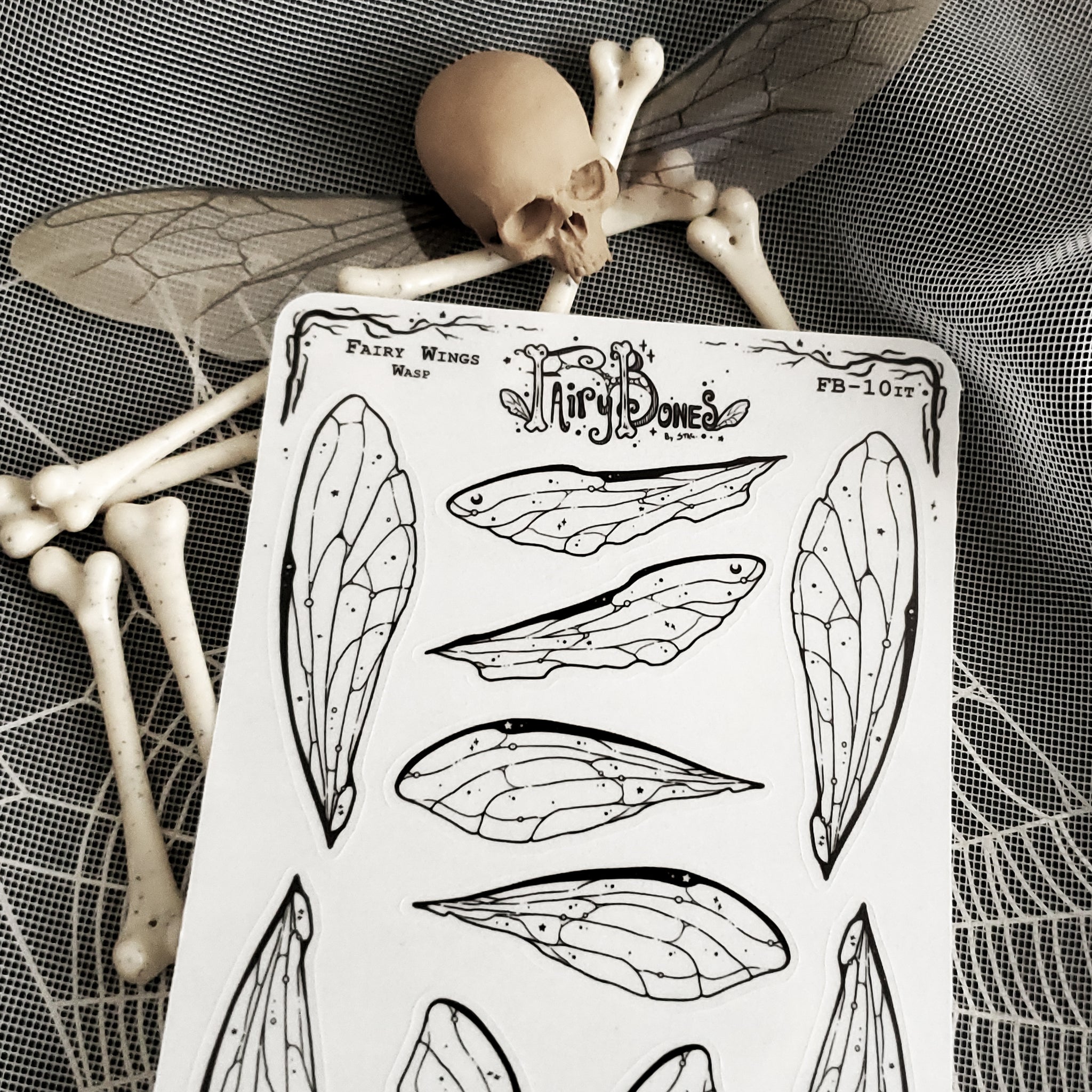 Wasp Fairy Wing STICKER Sheet