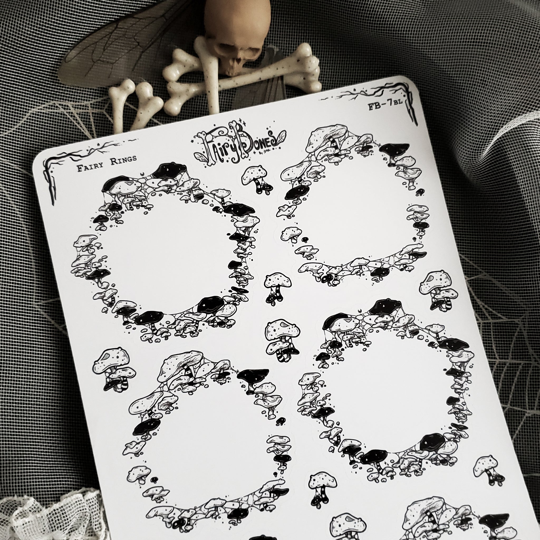 Fairy Ring Planner Boxes Sticker Sheet