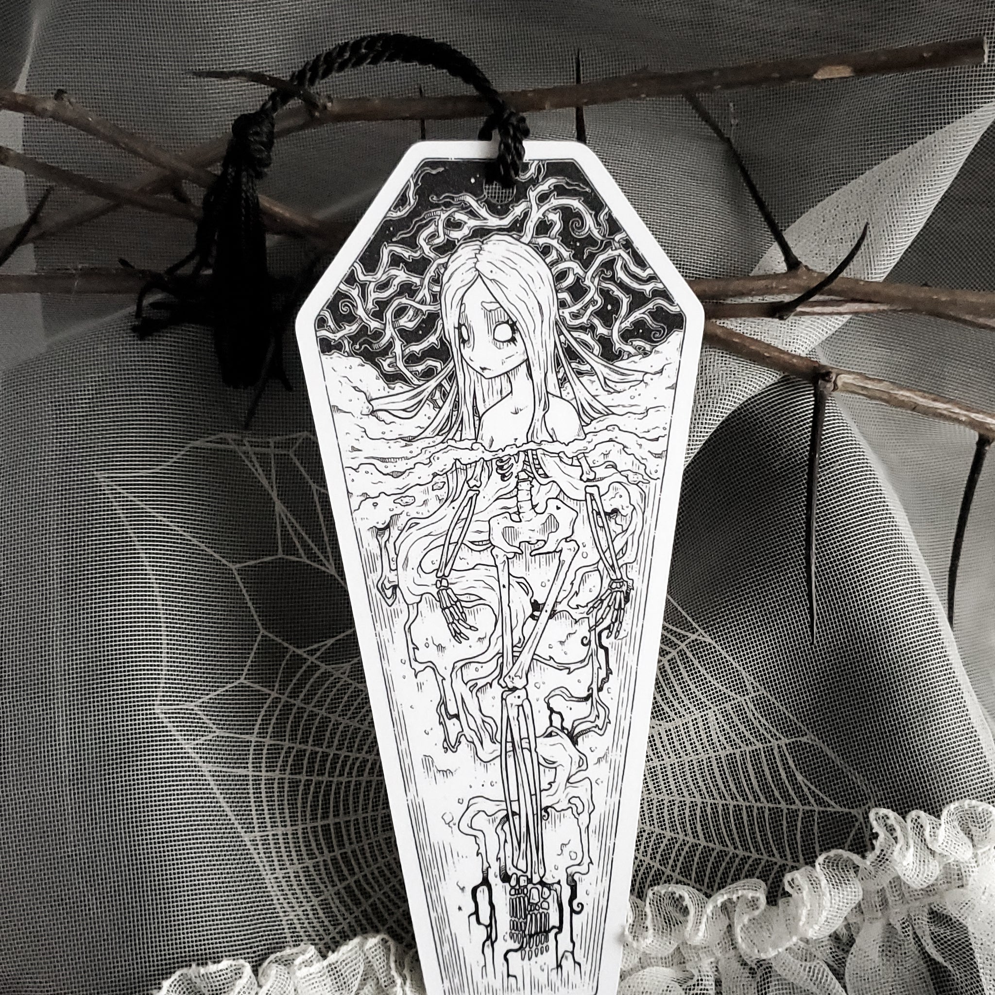 Skeleton Coffin Thorn Bookmark