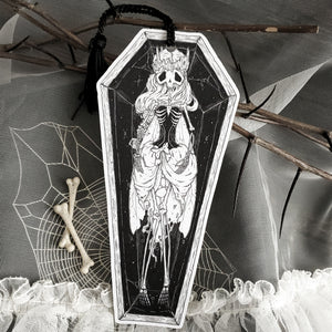 Coffin Skeleton Fairy bookmark
