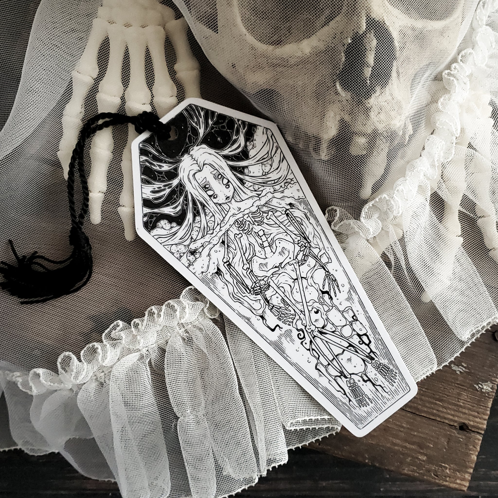 Skeleton Coffin Spider Bookmark