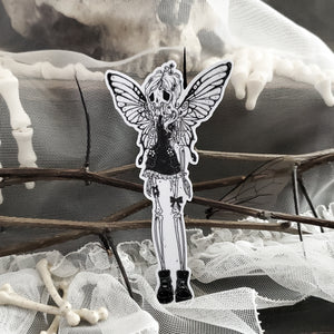 Flutter Bones Fairy Skeleton Magnet