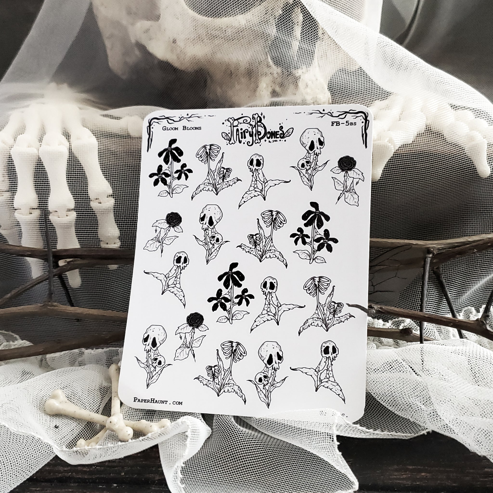 Gloom Bloom Spooky Plants Planner STICKER Sheet