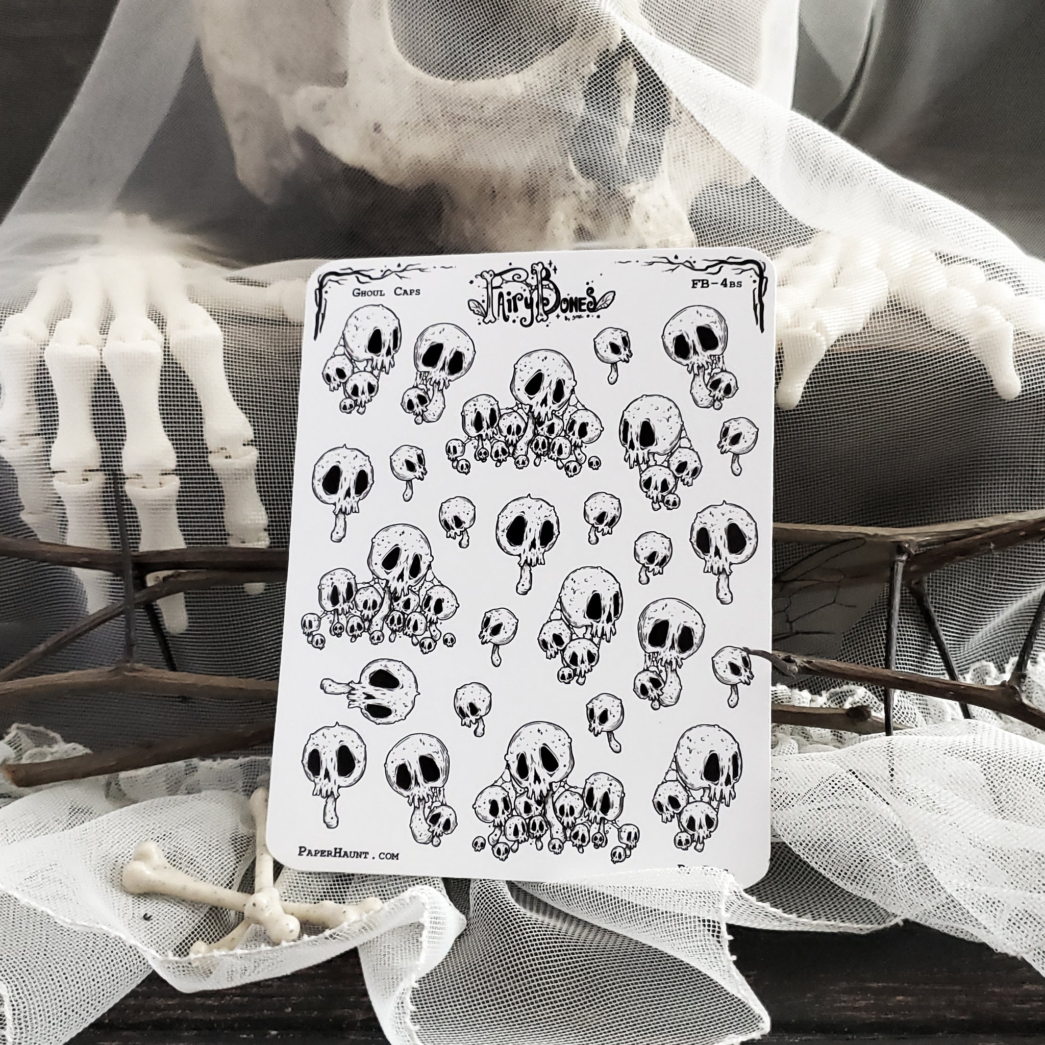 Ghoul Caps Mushroom Planner STICKER Sheet