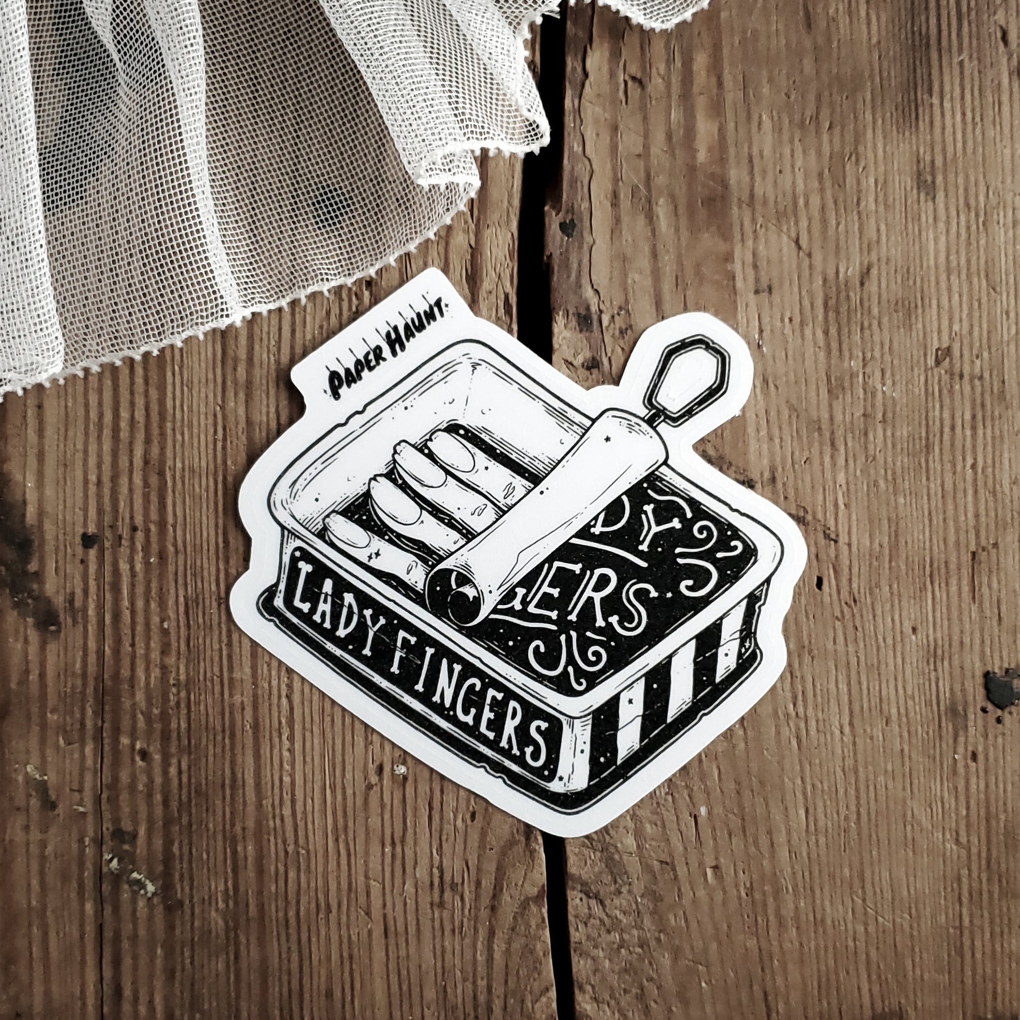Lady Fingers Zombie sticker