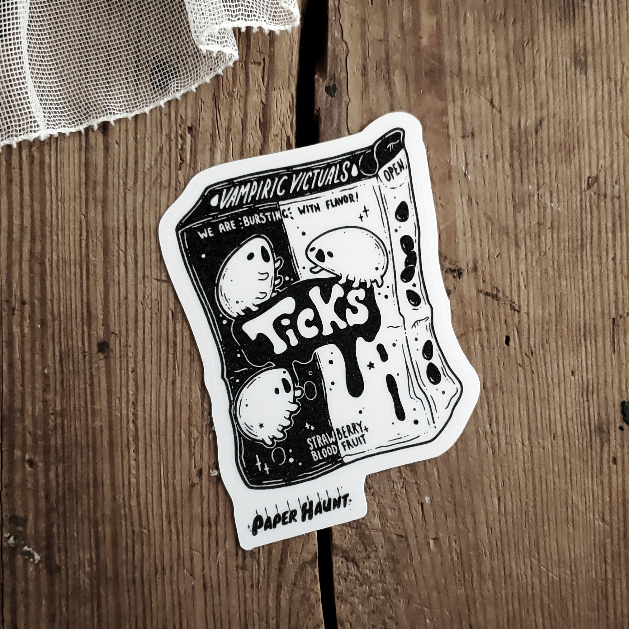 Vampire Candy Ticks sticker