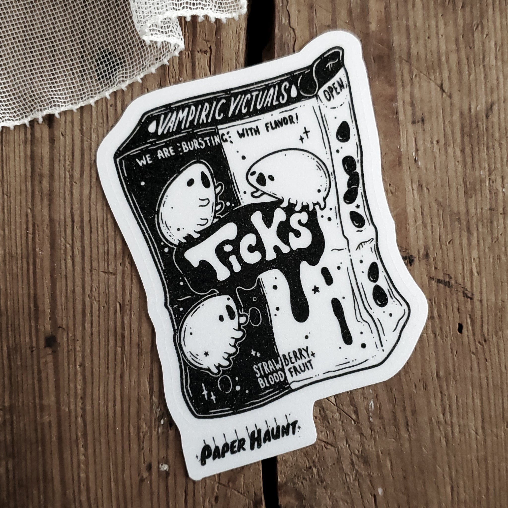 Vampire Candy Ticks sticker