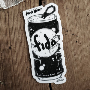 Werewolf Soda Can Sticker