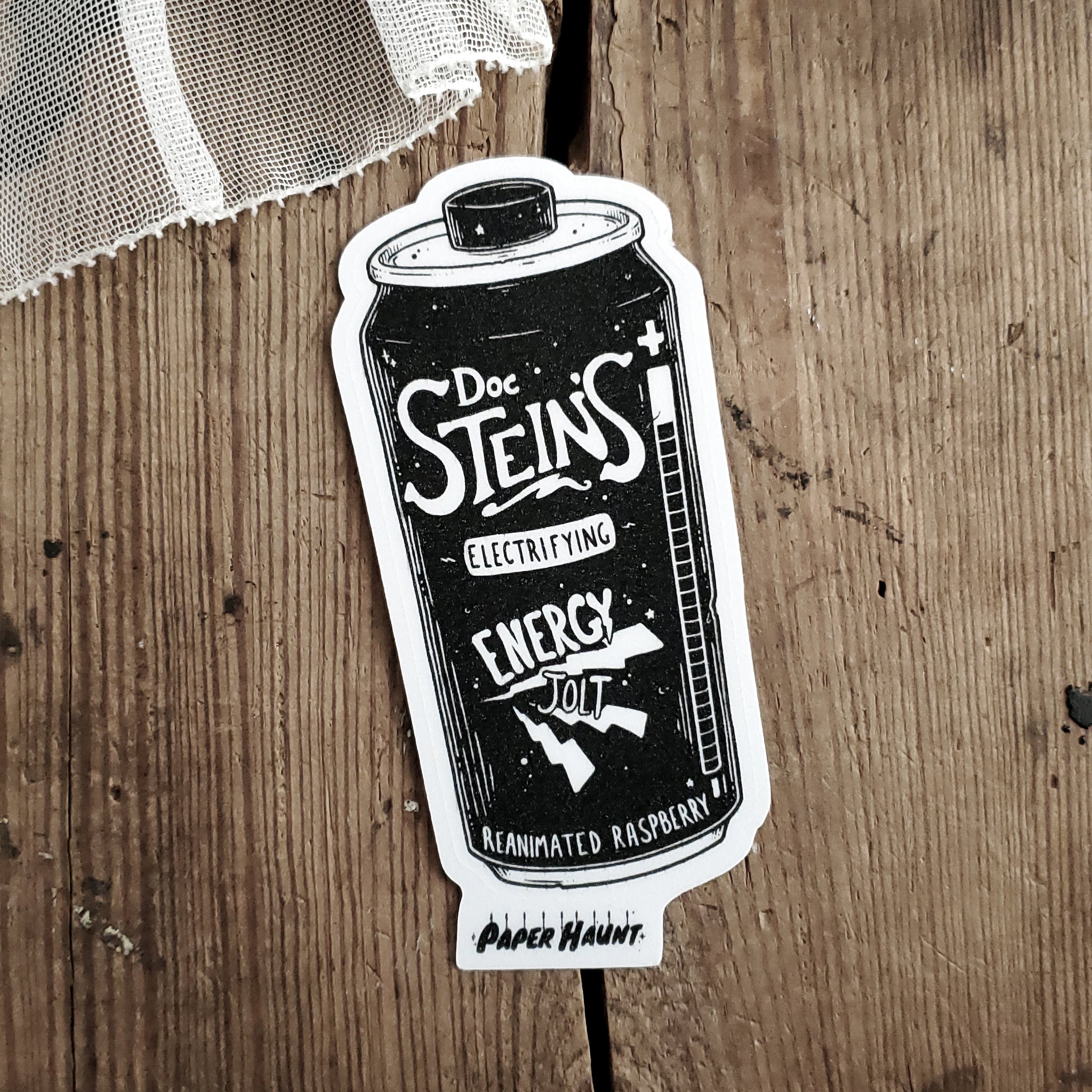 Frankenstein Energy Drink Soda Can Sticker