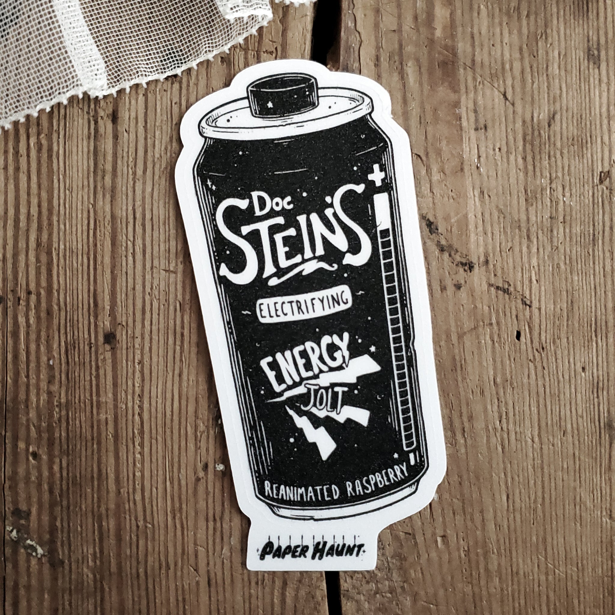 Frankenstein Energy Drink Soda Can Sticker