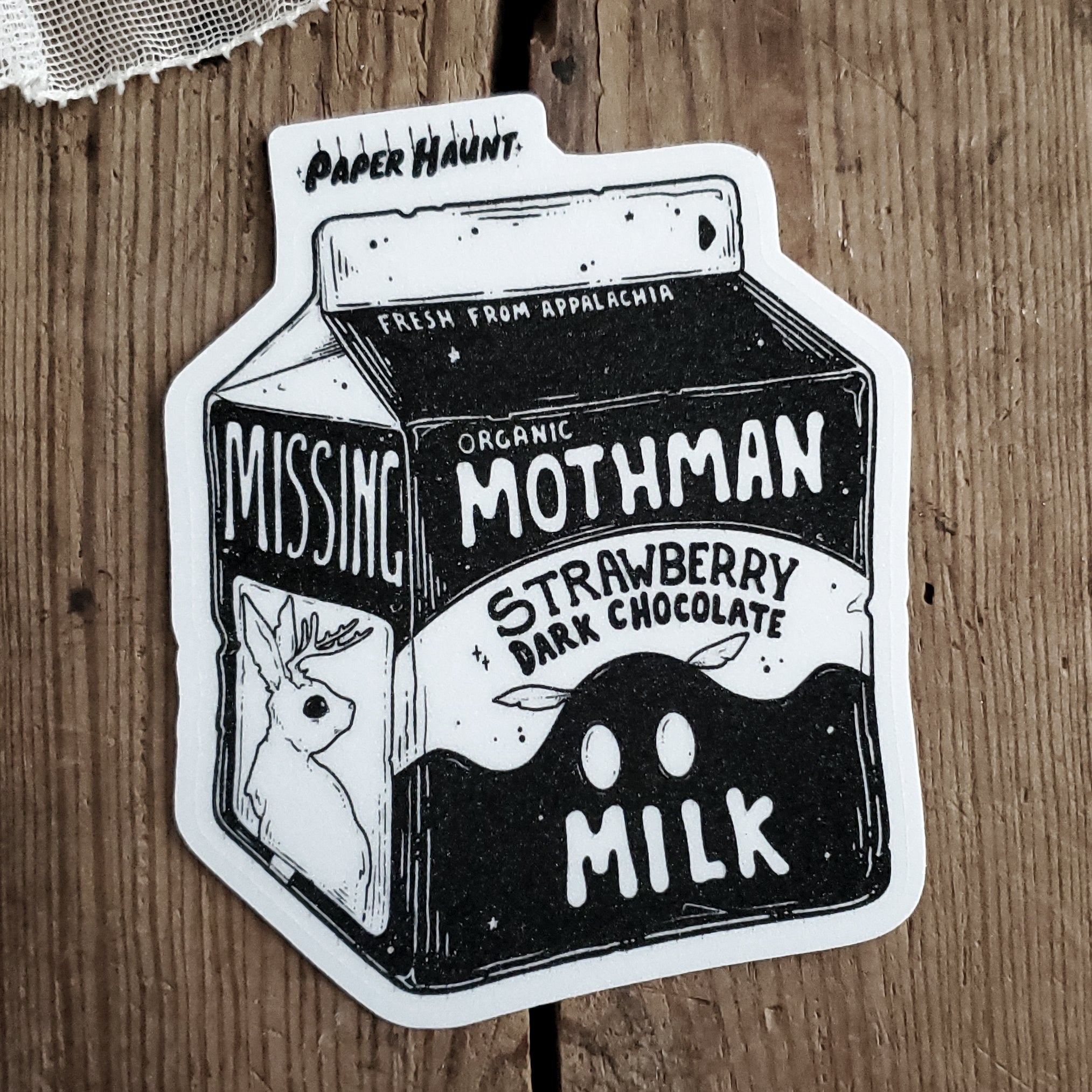 Mothman Milk Carton sticker
