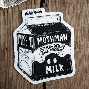 Mothman Milk Carton sticker