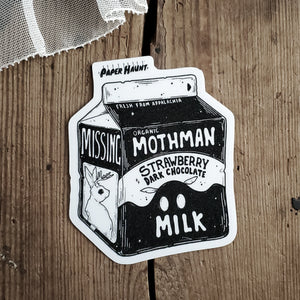 Mothman Milk Carton sticker