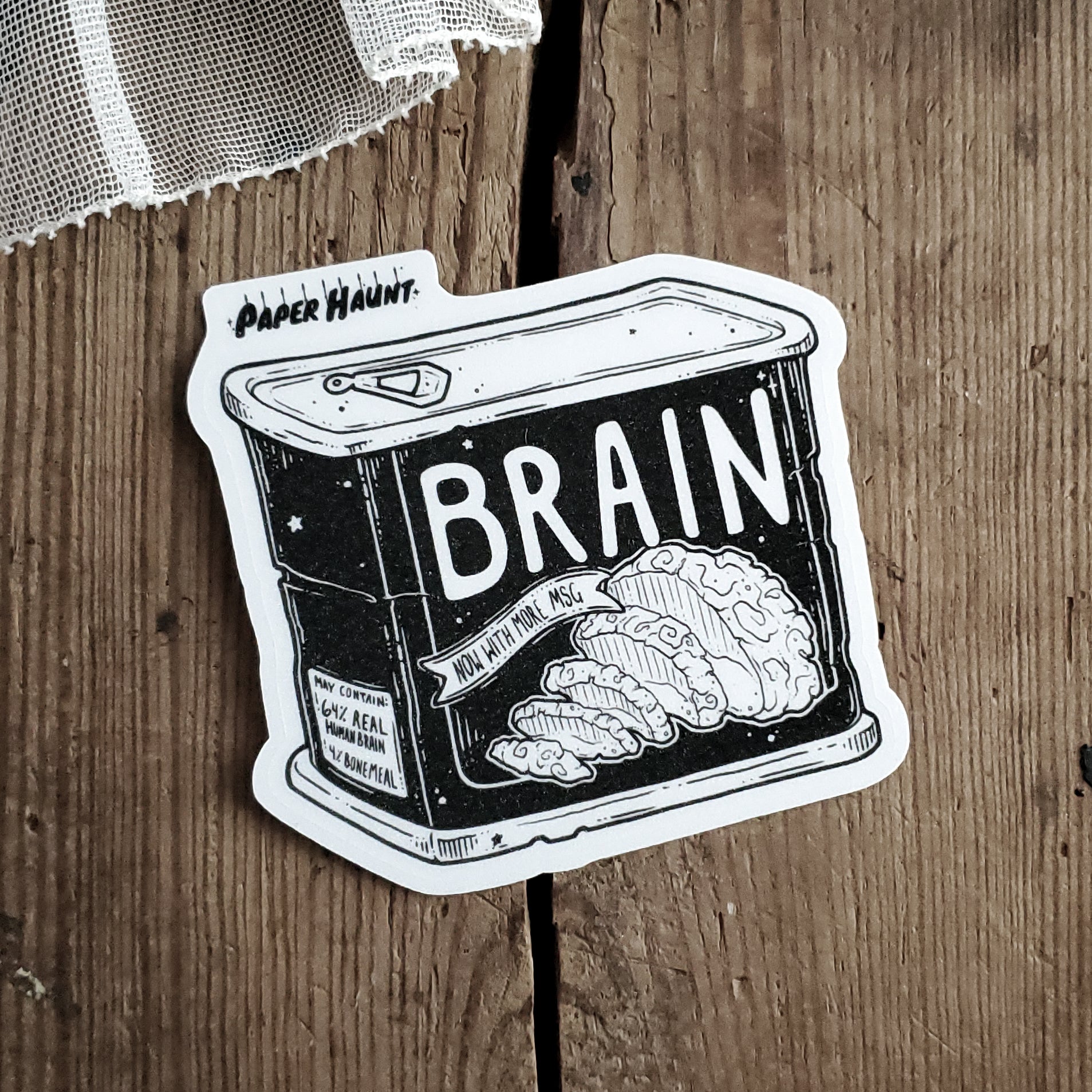 Brain Can sticker