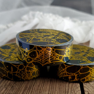 Gold Foil Spider Web WASHI tape