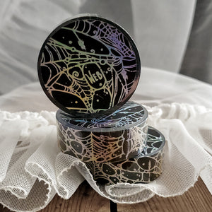 Holo Foil Spider Web WASHI tape