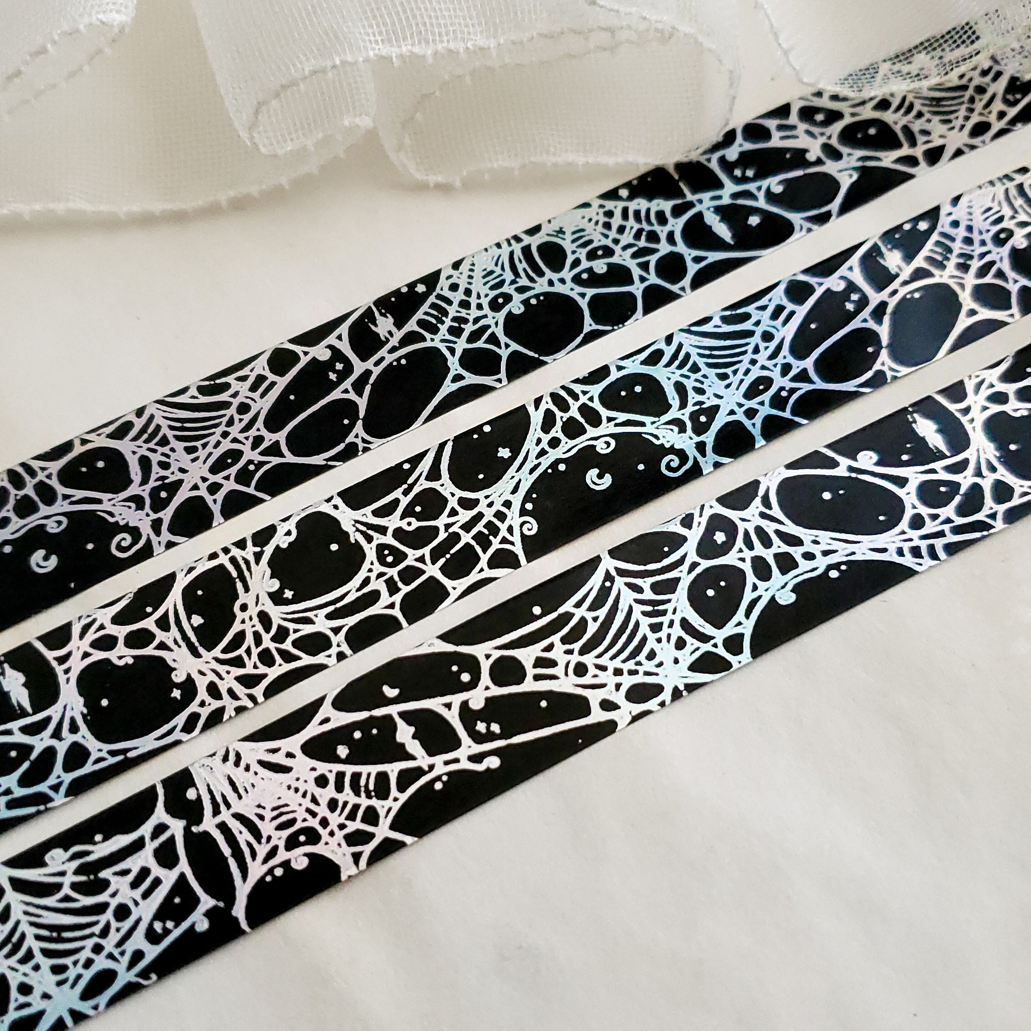Holo Foil Spider Web WASHI tape