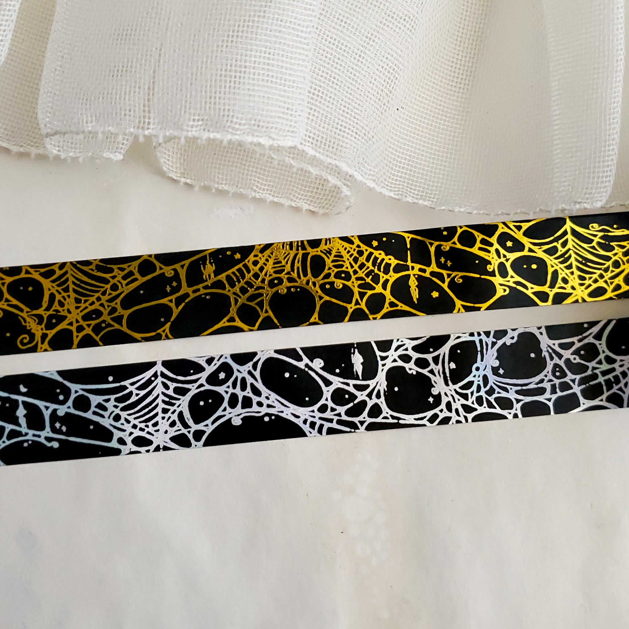 Gold Foil Spider Web WASHI tape