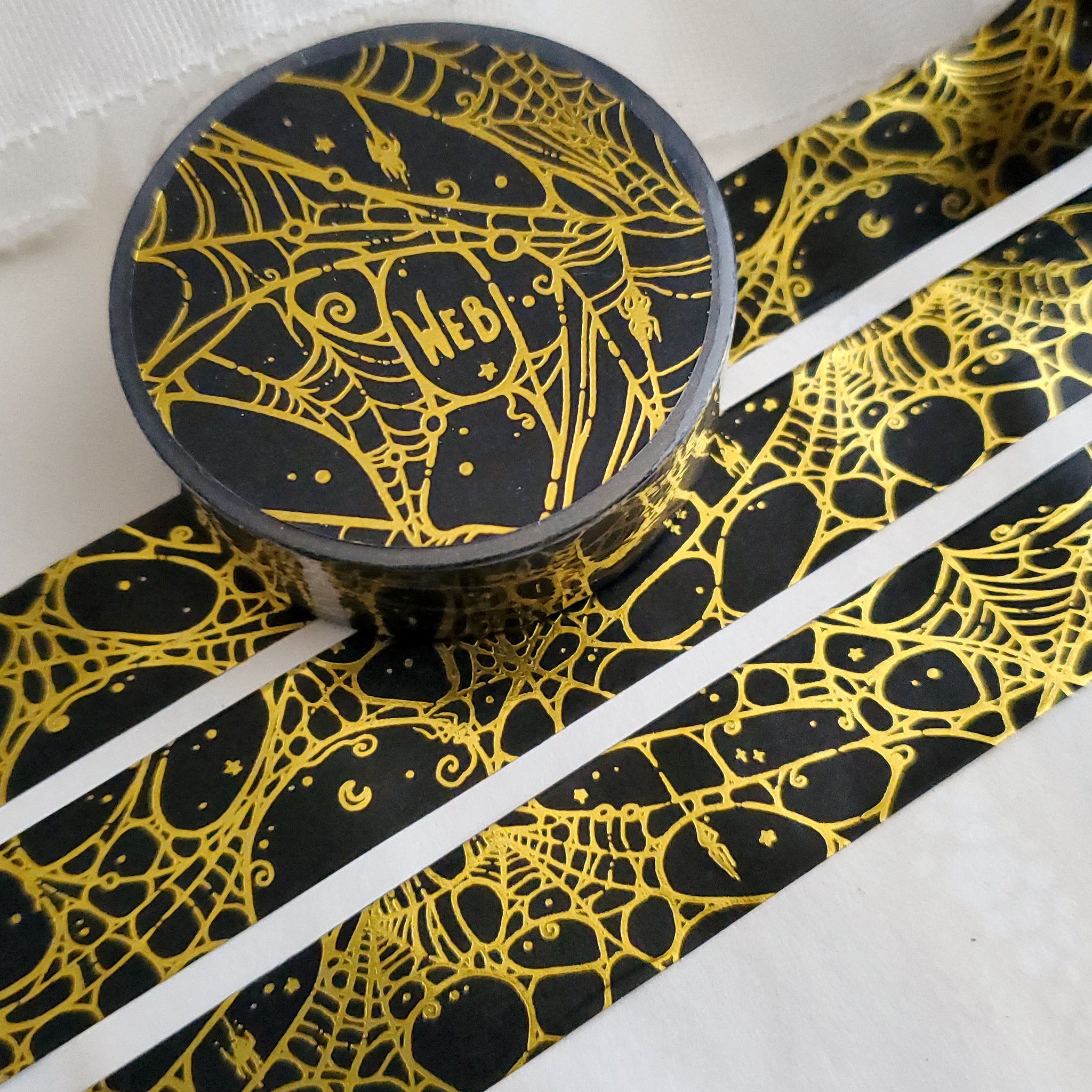 Gold Foil Spider Web WASHI tape