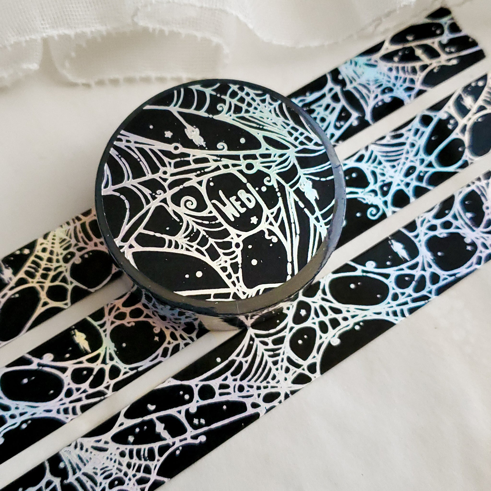 Holo Foil Spider Web WASHI tape