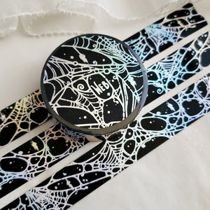 Holo Foil Spider Web WASHI tape