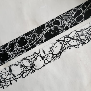Spider web WASHI tape - Paper Haunt / White Stag Art