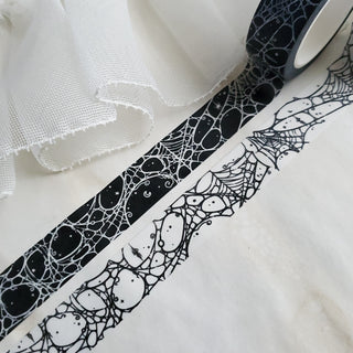 Spider web WASHI tape - Paper Haunt / White Stag Art