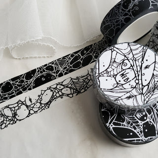 Spider web WASHI tape - Paper Haunt / White Stag Art