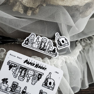 Potion Shelf STICKER sheet - Paper Haunt / White Stag Art
