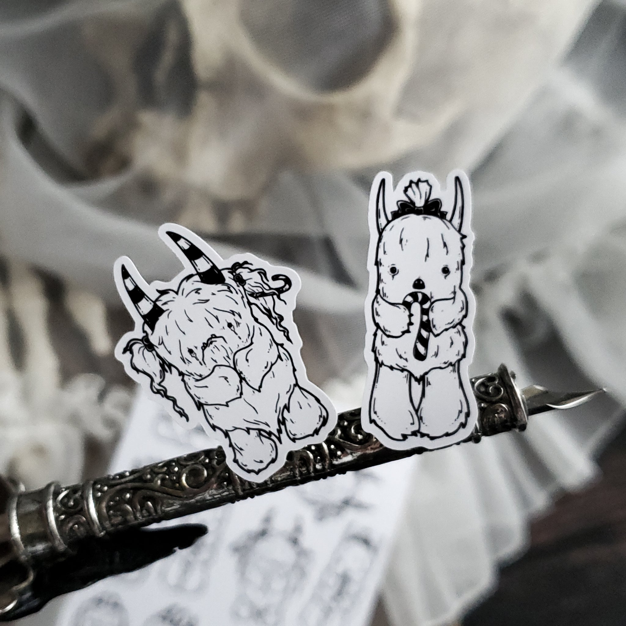 Peppermint Yeti STICKER sheet - Paper Haunt / White Stag Art