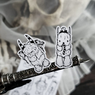 Peppermint Yeti STICKER sheet - Paper Haunt / White Stag Art