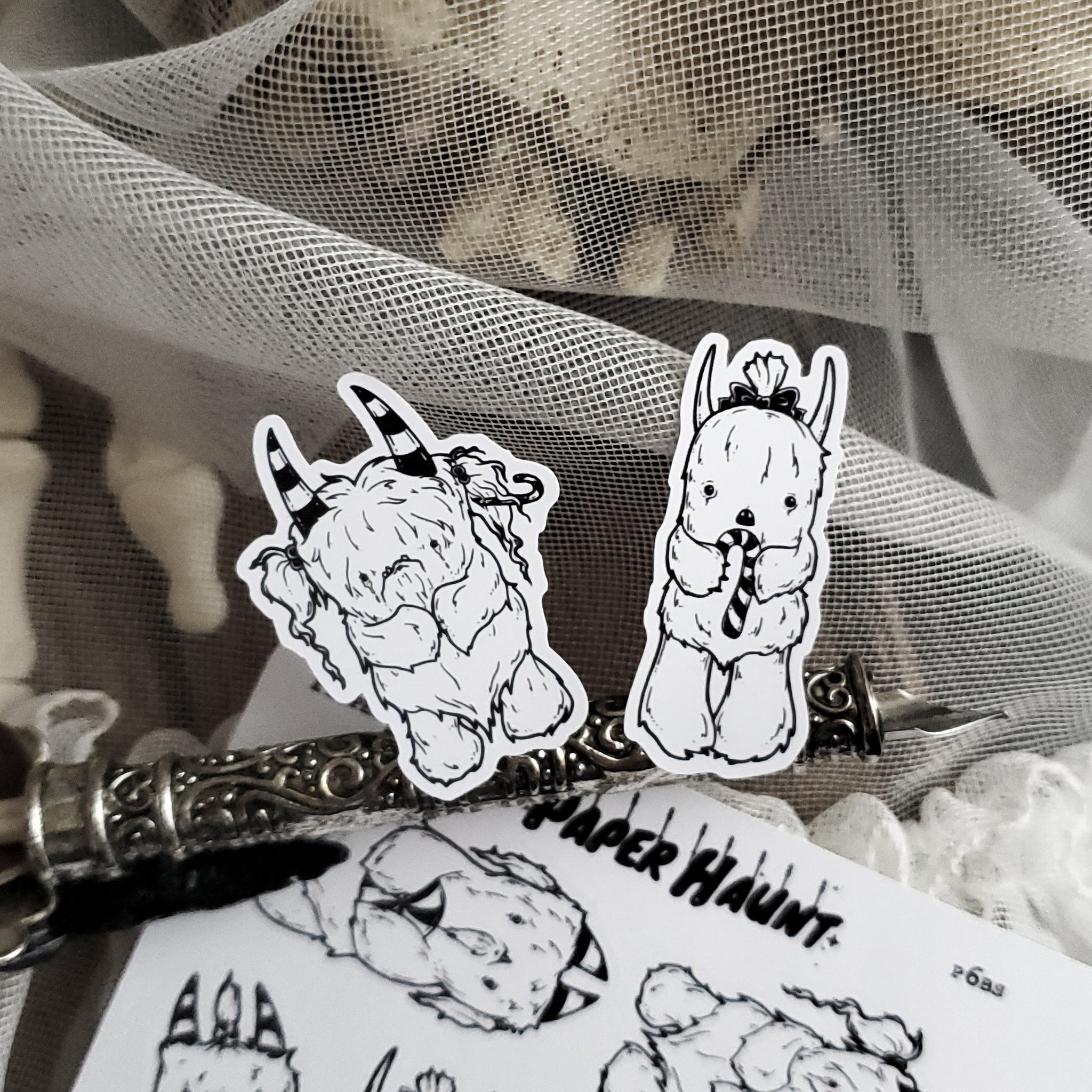 Peppermint Yeti STICKER sheet - Paper Haunt / White Stag Art