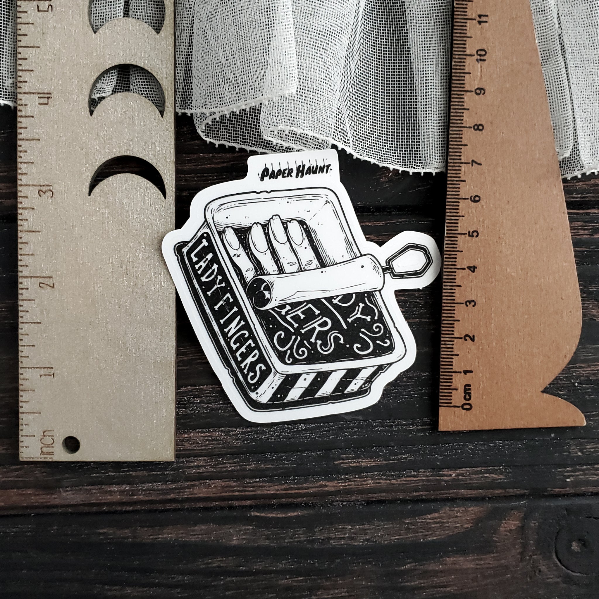 Lady Fingers Zombie sticker